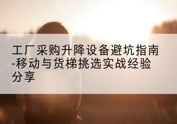 平果移动式升降机怎么选-工厂采购升降设备避坑指南-移动与货梯挑选实战经验分享